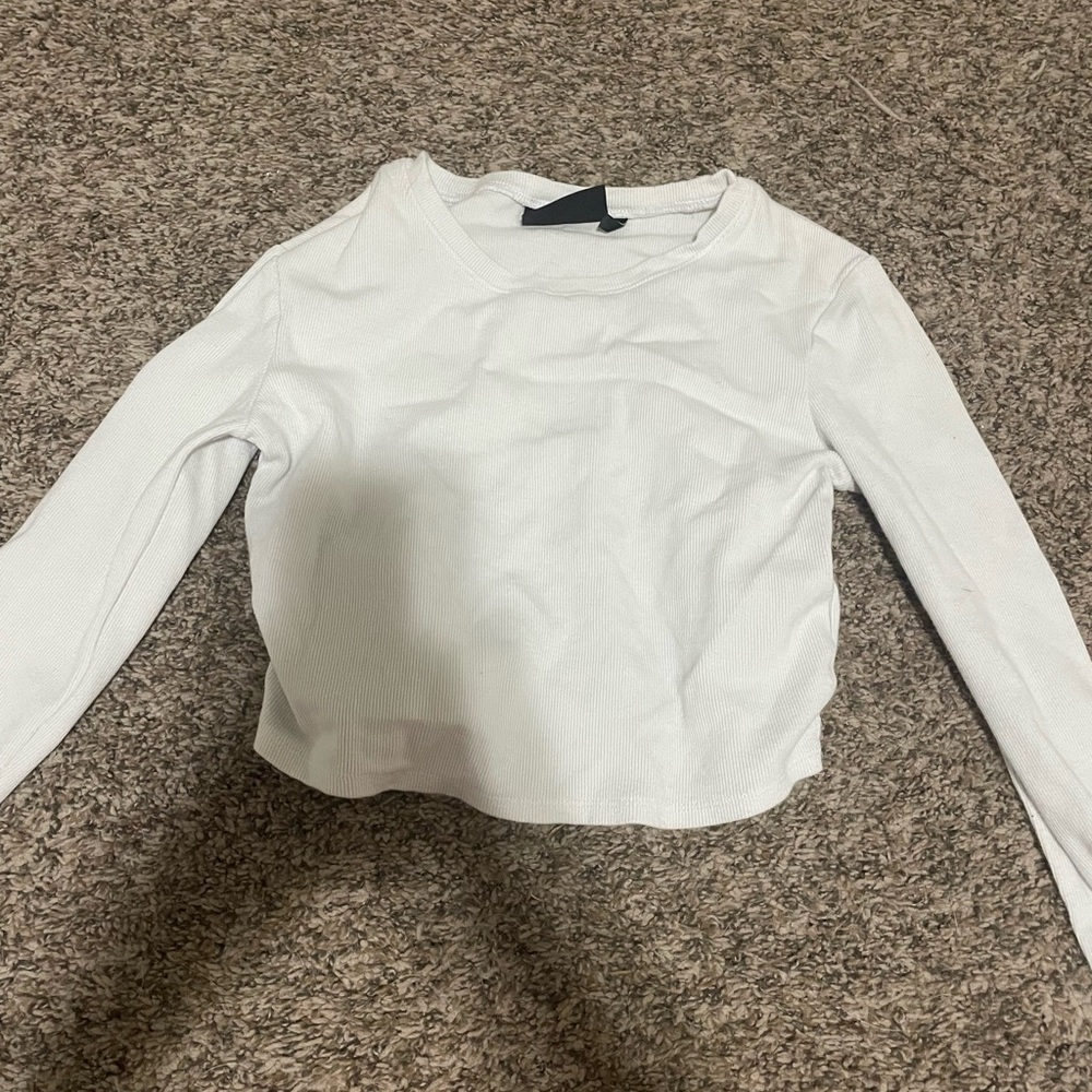 White Long Sleeve Women's Top